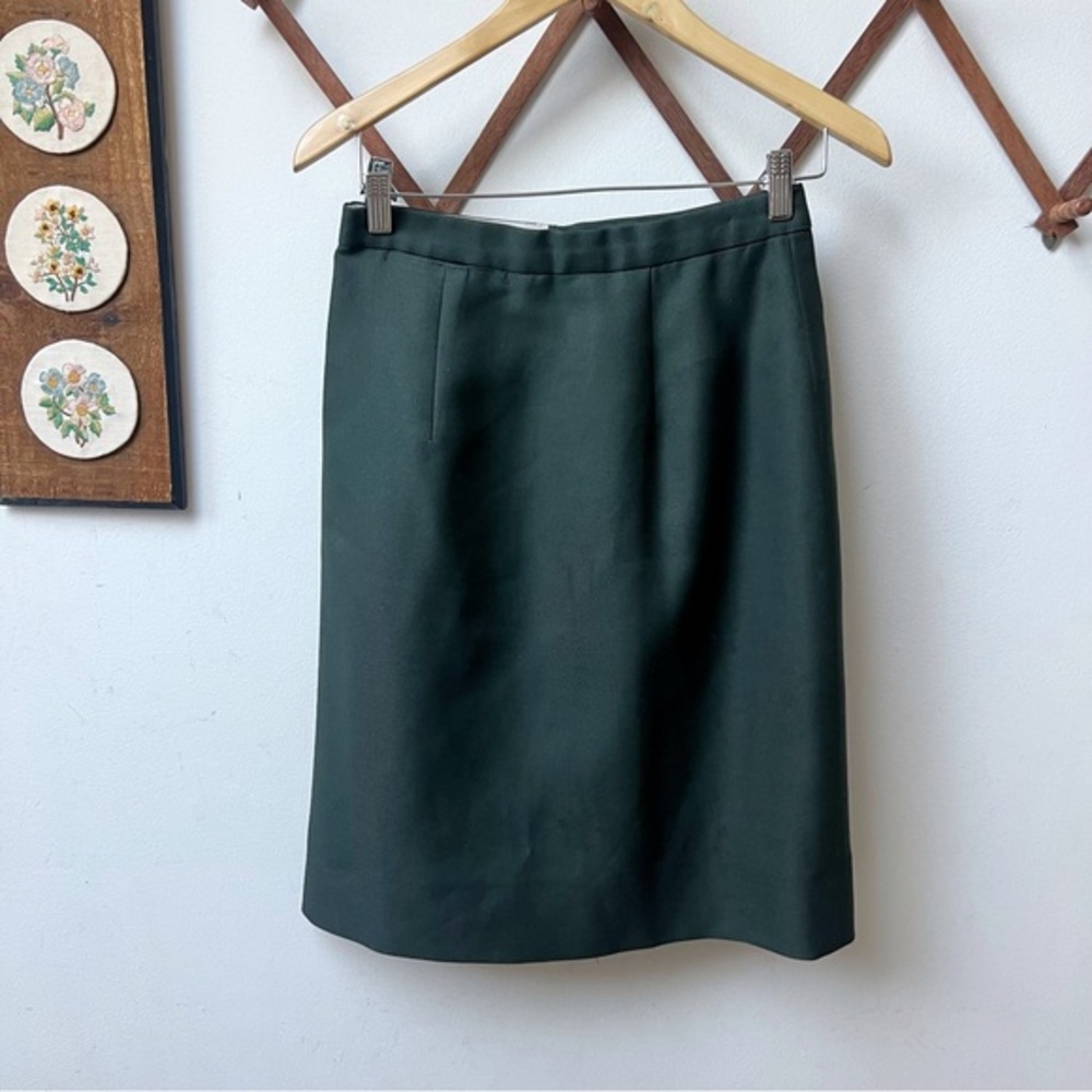 Vintage 1970s Army Uniform Skirt Knee Length